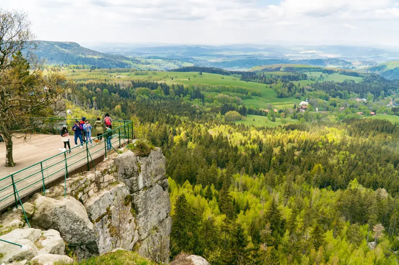 Kudowa-Zdrój widok na góry