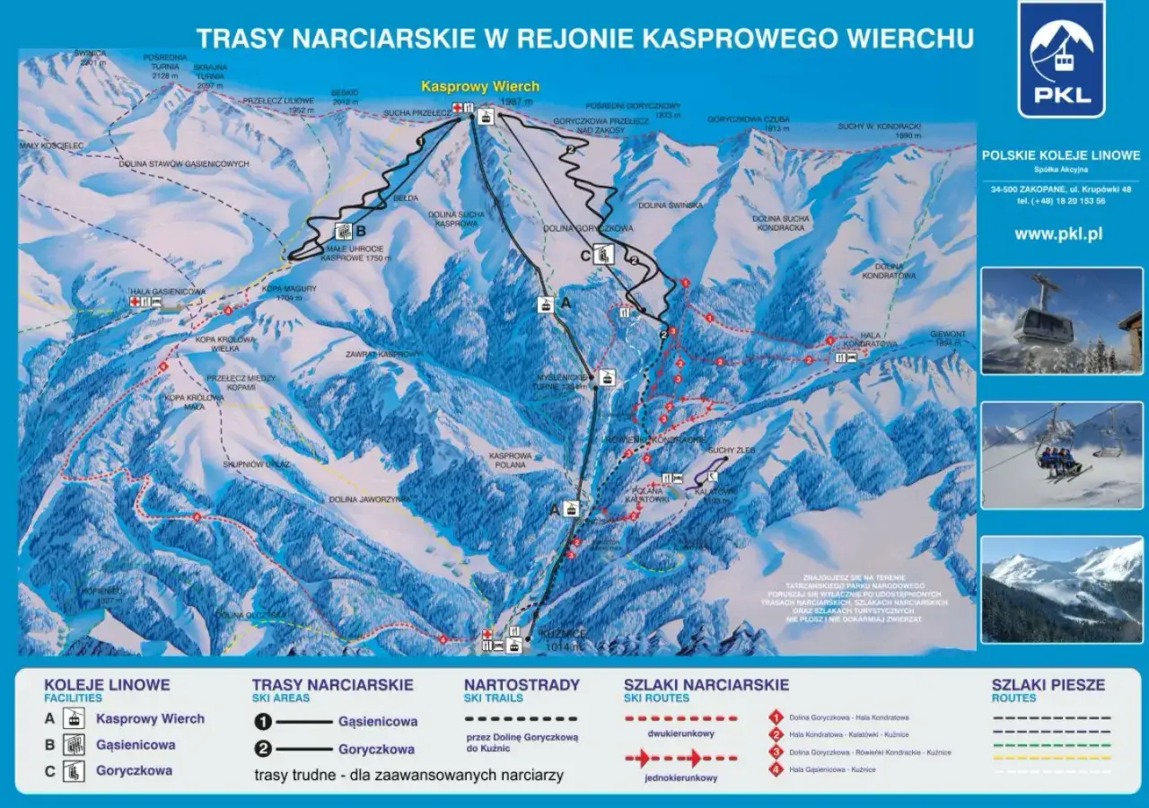 Kasprowy Wierch narty widok